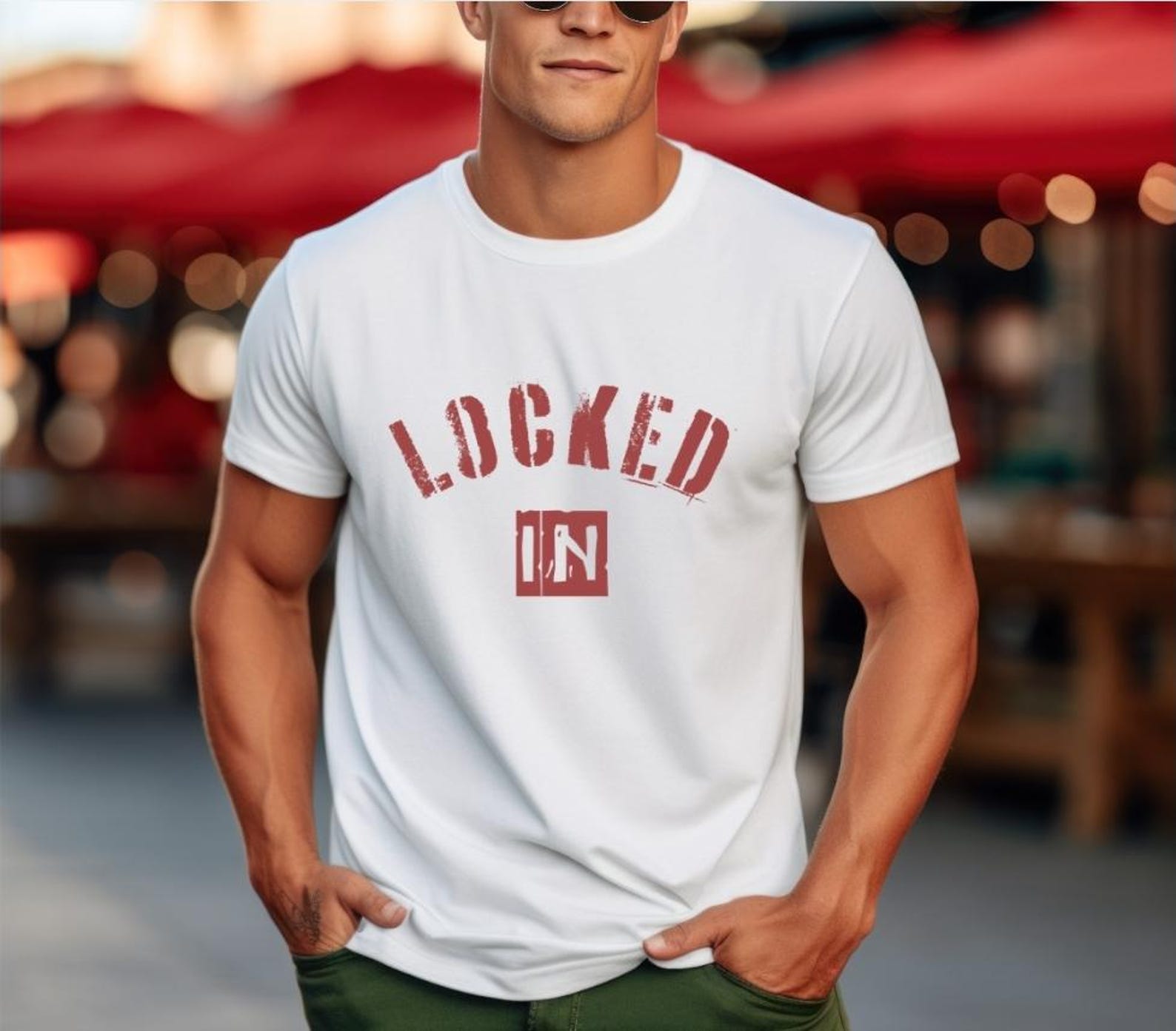 Locked In Shirt, Gym Motivation Focus Mindset T-Shirt, Workout Discipline Graphic Tee, Fitness Motivation Shirt XL