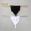 Pánská tanga Ledové hedvábné spodní prádlo Sexy G-Strings Kovové řetízky vyhloubené Pohodlné kalhotky Slim Fit Kalhotky s vysokou elasticitou