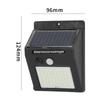 NuFeng Solar Motion Sensor Triangular Wall Light