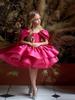 Robe de Princesse Satinée pour Filles – Jupe Plissée Papillon pour l'Été et la Remise des Diplômes