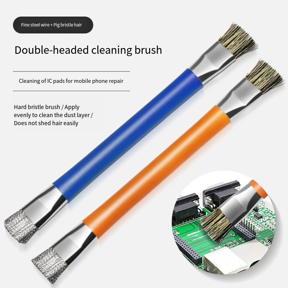 1PCS Anti-static Double Side Brush For ESD Brush Anti-Static PCB Cleaning Phone/Computer Mainboard Cleaning Repair Tools