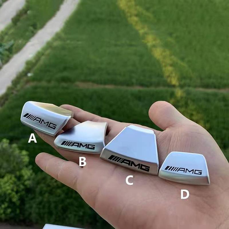 GLC GLB Car Steering Wheel Badge Sticker Interior Emblem Decoration For Mercedes Benz AMG W203 W206 W220 W205 W211 W212 W201 W2