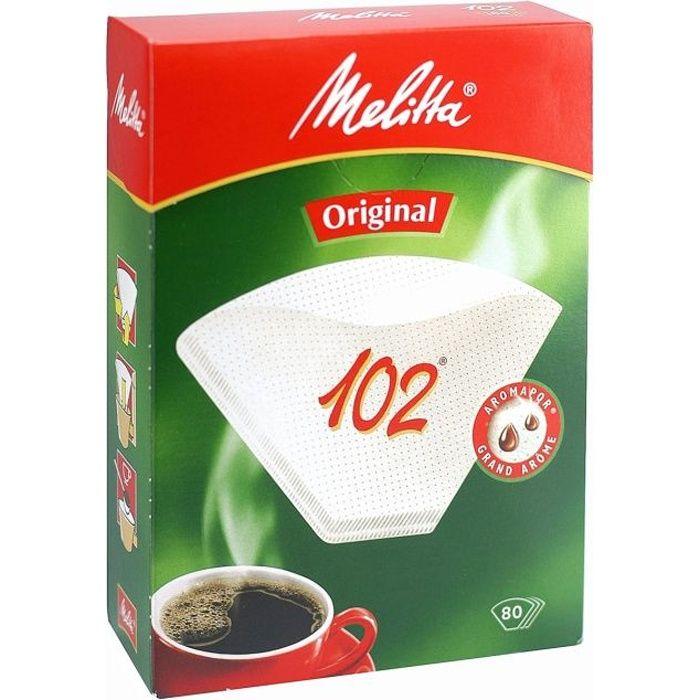 MELITTA 102 kávové filtry bílé