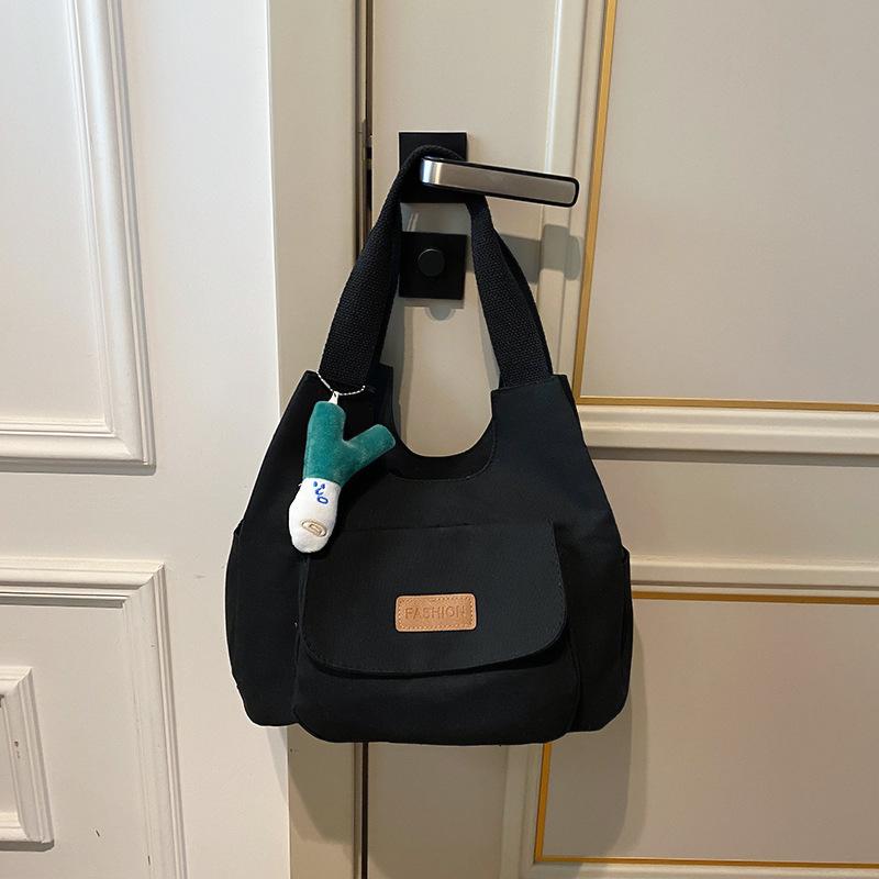 New Canvas Bag Sweet Soft Girl Shopping Handbag Trend Niche Design Women's Shoulder Bag