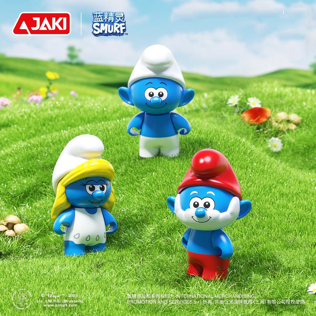 Smurfs Drift Bottle Building Blocks Mushroom Cultivation Garden Forest Fruit Drink House Model Bricks Kids DIY Toys Holiday Gift