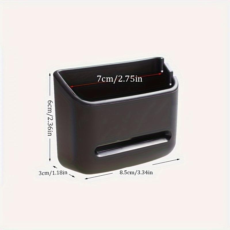 

1Pc Car interior phone holder box with cable management slot, plastic storage box for car accessories чёрный