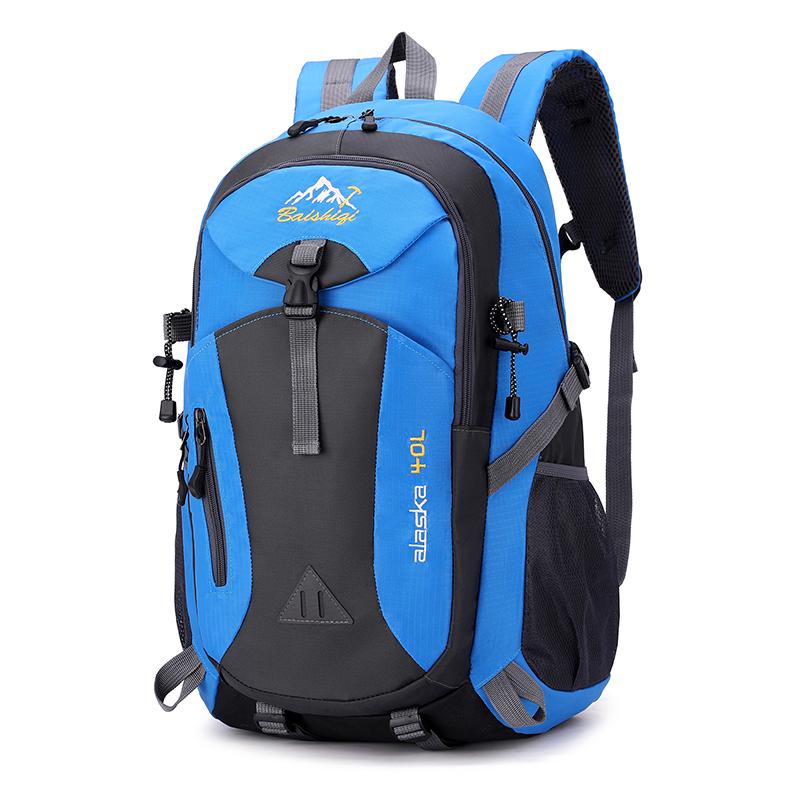 Men Backpack Nylon Waterproof Men Casual Outdoor Travel Backpack Hiking Camping Mountaineering Backpack Sports Bag Women
