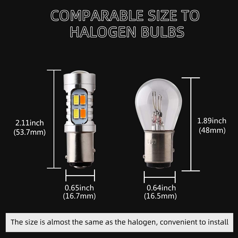 

GLL 1157 BAY15D 5730 20 SMD Янтарный/Белый Switchback Светодиодные Лампочки Поворотников 3.8 Вт 12 В Светодиодные Супер Яркие 600 Люмен 6000-6500K Лампа Стоп-сигнала (пак