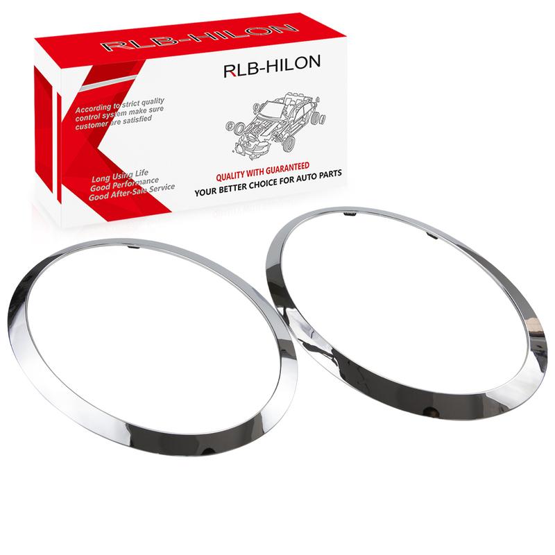 1 Pair Car Front Headlight Trim Ring Cover Decor Lamp Frame Styling Chrome For BMW Mini Cooper F55 F56 F57 2014-