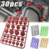30pcs Universal Motorcycle Modified Engine Screw Caps High-Quality Moto Engine Decorative Nut Bolt Cap For Motocross Scooter ATV