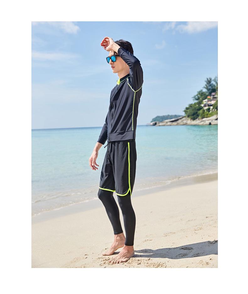 Men's Long Sleeve and Pants Snorkeling Wetsuit Set - Customizable Jellyfish Protection.