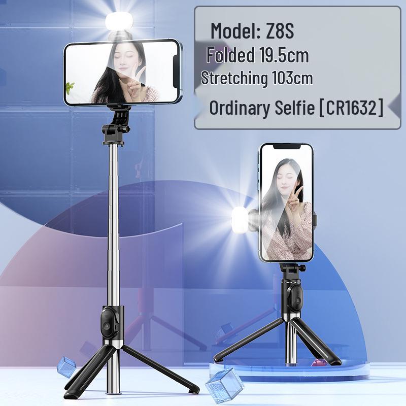 Z8 Bluetooth Selfie Stick & Tripod: Portable, Telescopic, Ideal for Live Broadcasts