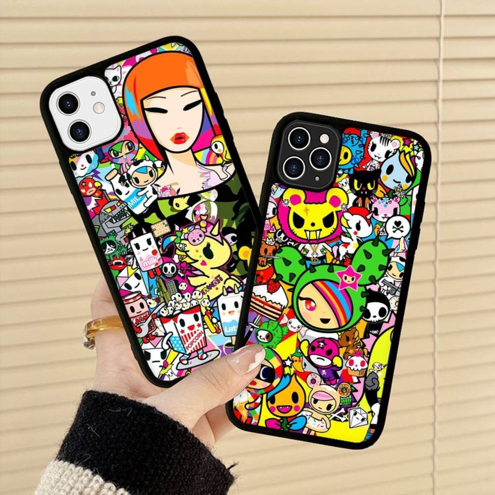 Japan T-Tokidokis Phone Case Wireless Charging PC+TPU For iPhone 11 12 13 14 15 16 17 Pro Max Plus case
