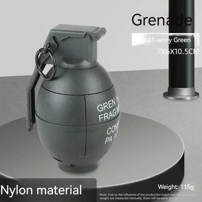 1/3 STÜCK M26a2 Nylon Granatenmodell Explosionsgranate Spielzeug, Airsoft Granatenmodell, Fallschutz, Nachfüllbar, Gelkugel, Konfetti, Mehl
