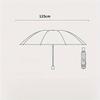 Good-Super Large Foldable Umbrella Black Sun Protection Reinforced 12 Bone Sturdy For Three Men And Women Manually Open