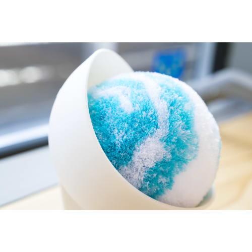 Yamazaki Sangyo Bathbon-kun Refreshing Pompom Sponge with Case, Antibacterial, Blue, 178810