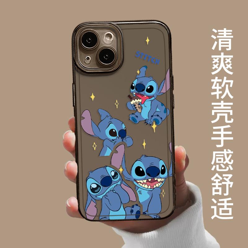 Applicable to Apple 11 mobile phone case iphone11promax cartoon transparent Stitch 11plus cute p11pro