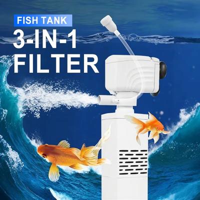 3 in 1 Aquarium Filterpomp Stil Aquarium Dompelbare Lucht Zuurstof Beluchter Aquarium Luchtpomp Waterwissel Pomp Golfmaker 220v