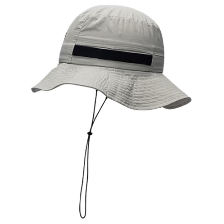 Anta Outdoor Series Letter Logo Print Fisherman Hat Unisex Hats Stylish-Gray 192526281-2