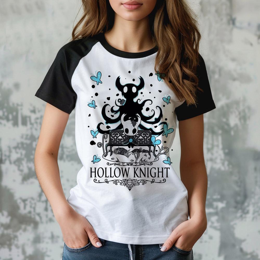 Hollow Knight Gaming T-Shirt Women Men Retro Vintage Graphic Tees Harajuku Casual Short Sleeve Tshirt Unisex Streetwear