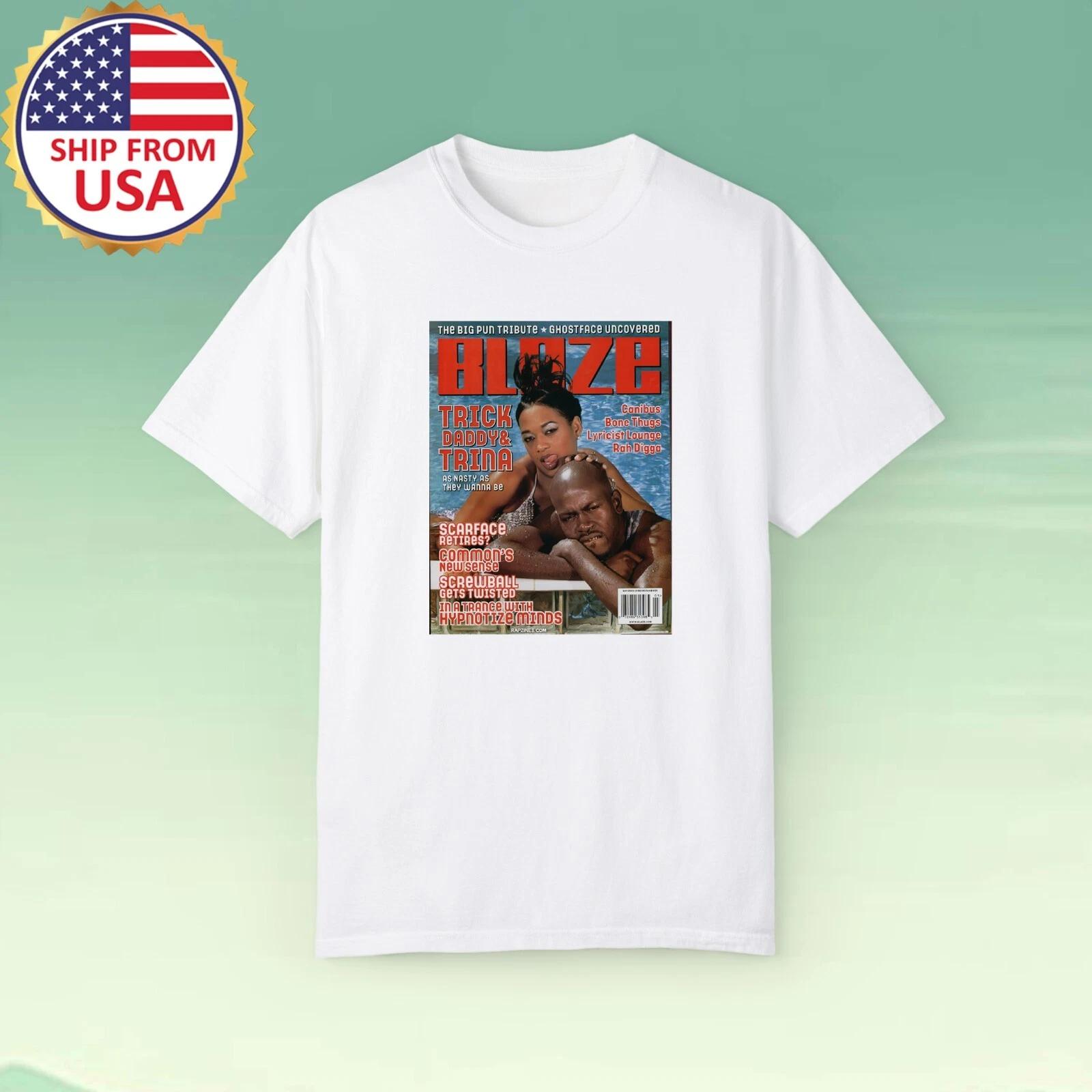 

Trina & Trick Daddy Blaze Men s White Size S-5XL 4XL