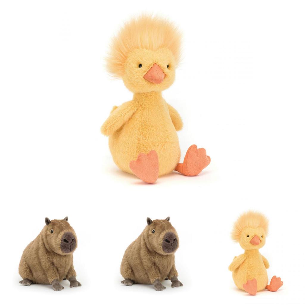 Amuse Plüschpinguin mit explodierendem Haar, weiche Tierfigur für Kinder und Sammler