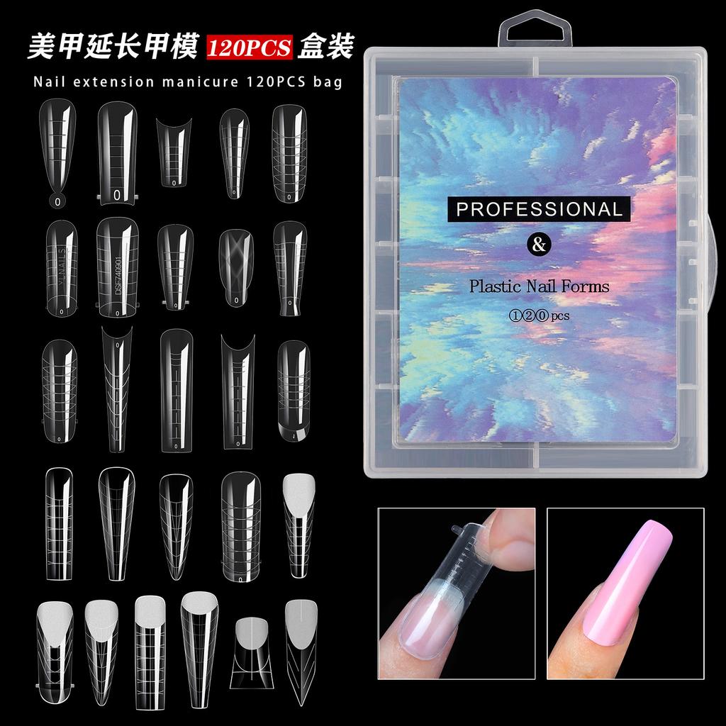Nail Art Mould Crystal Extension No Paper Holder Fast Phototherapy Extension Nail Tablets 120 Tablets Boxed Factory