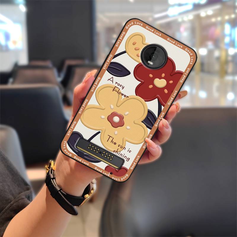 Cover TPU Phone Case For MOTO Z4 Play Fashion Design Anti-dust Cartoon Silicone Dirt-resistant Waterproof Full wrap Cute
