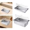 Buffet Chafing Dish Stainless Steel Food Server Chafer Tray with Double-Sided Flip Lid And Ice Packs