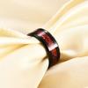 8MM Tungsten Steel Ring with Dragon Design Inlaid Stainless Steel Smooth Finish Mens Jewelry