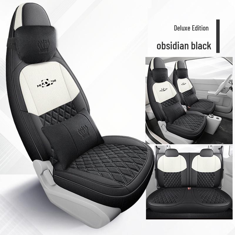 Panda Mini Cute Girl Car Seat Cover - Universal Full Coverage, All Seasons