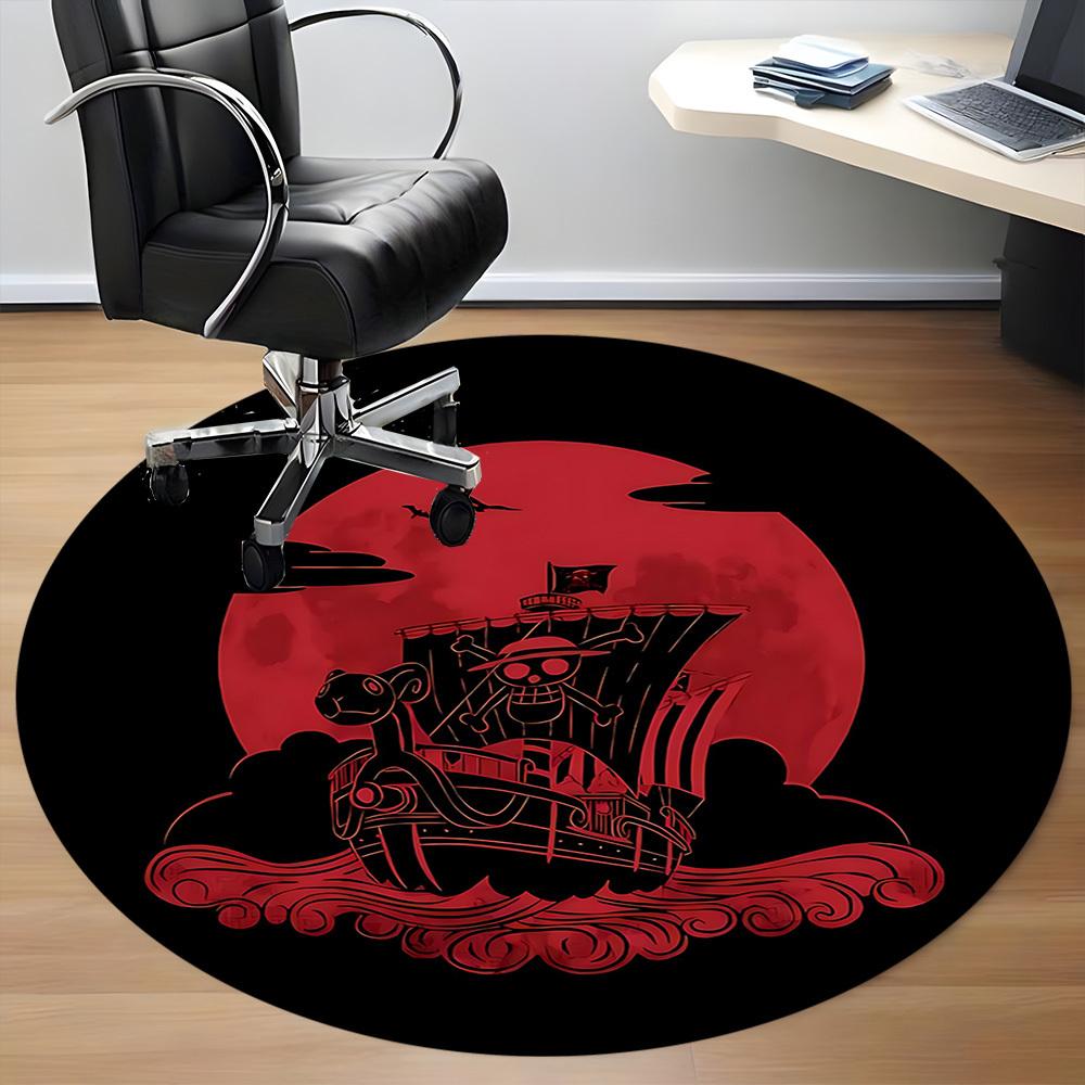 1pc One Piece Office Round Area Rug, Indoor Mat Suitable For Office, Under Office Chairs Bedroom Living Room Home Decor a0908140