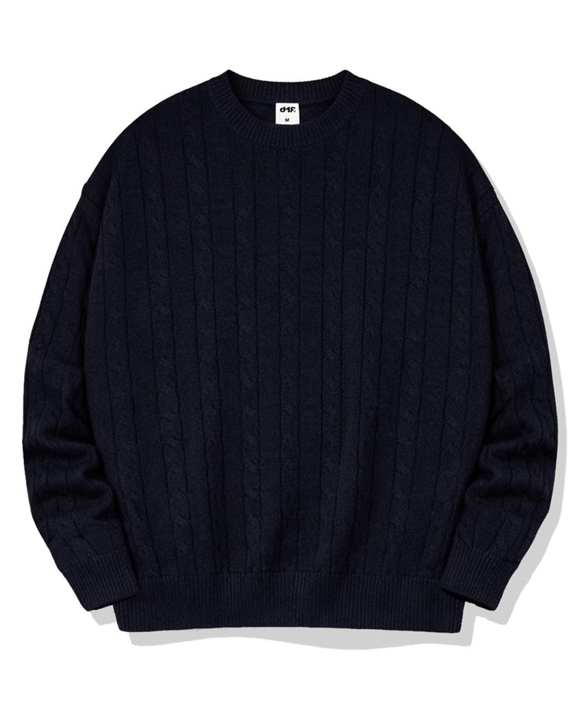 Diff Alex Round Neck Cable Knit 5 Colors [Difk_7001]