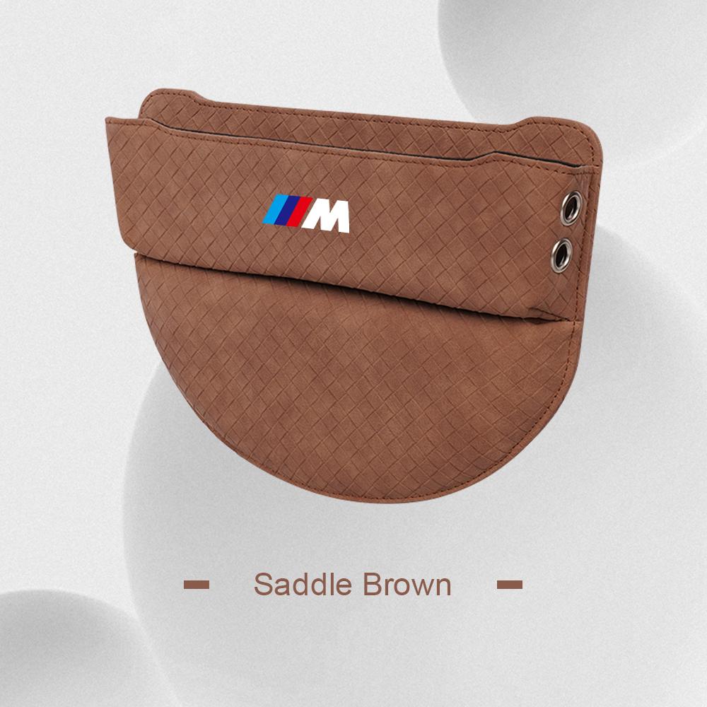 Suede Leather Car Seat Gap Storage Box Phone Keys Organizer For BMW M M3 M5 E90 F10 F48 F25 F30 G20 G11 G60 G70 X1 X3 X5 X6 X7 blhn58