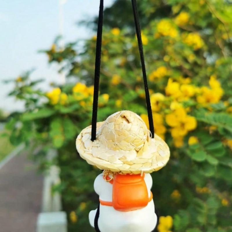 Car Mirror Hanging Accessory, Swinging Duck Car Decoration, Cute Auto Accessory For Teenagers, Car Pendant Decoration For Trucks