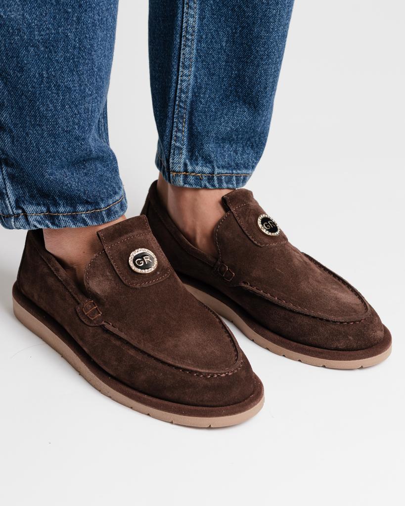 Women's Loafers Krula 2680613 36 Brown Suede