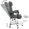 Vidaxl Foldable Massage Armchair, Dark Gray, Fabric Upholstered