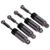 4pcs Set Metal Adjustable Shock Absorber for MN 1 16 Remote Control Car Model Upgrade PartsTitanium Color