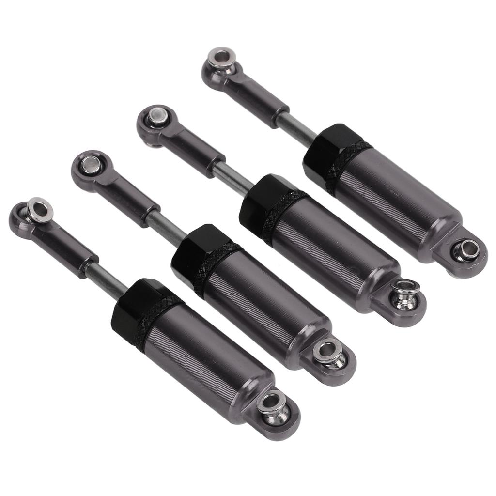 4pcs Set Metal Adjustable Shock Absorber for MN 1 16 Remote Control Car Model Upgrade PartsTitanium Color