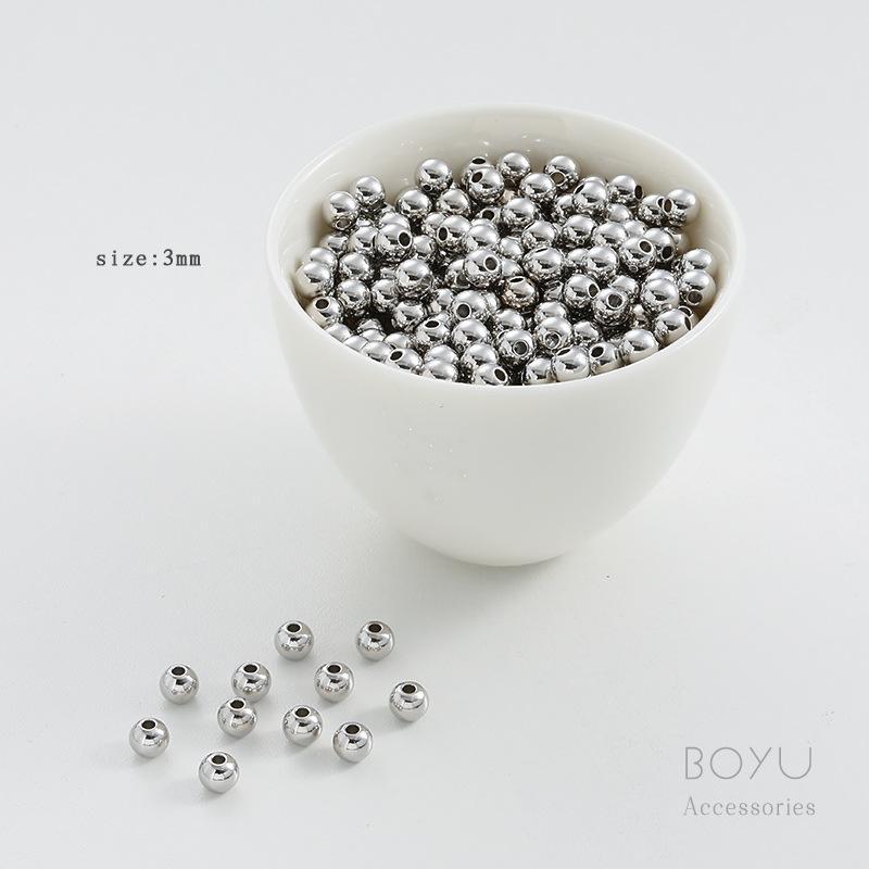 Gold Plated Ball Crimp End Beads Anti-Fade 100pcs Polished for DIY Custom Necklace Jewelry Making Beading Projects