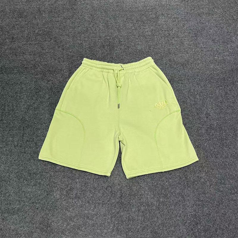 Syna Hip Hop Haftowany Zestaw Bluza i Szorty - Unisex Aksamitny Streetwear