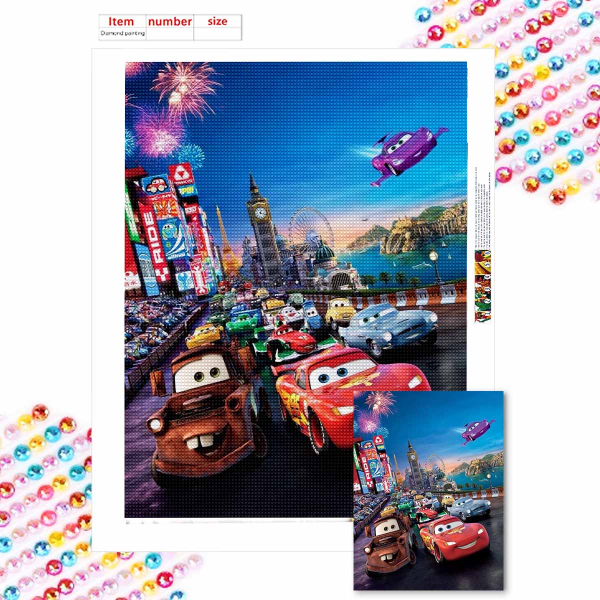 

5D Алмазная Мозаика Сделай Сам Вечеринка Гонки Полная Выкладка Стразы Мозаика Вышивка Изделия Ручной Работы Домашний Декор Подарок Round 20x30cm