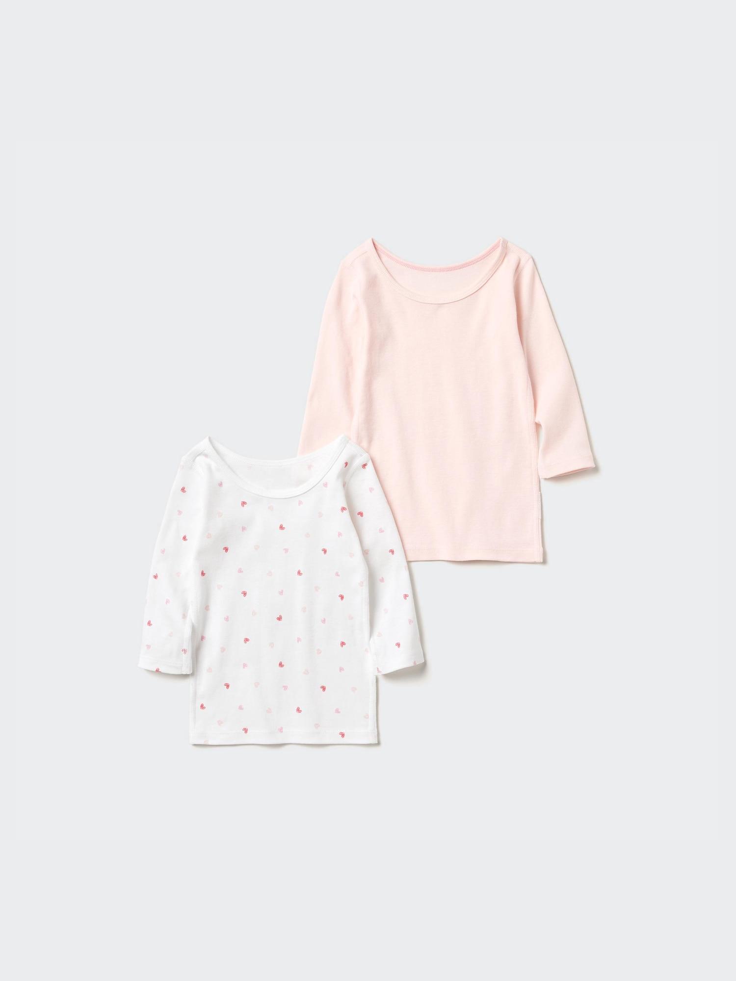 

Uniqlo Japan CoTTon Milling Inner T 2 шт. в упаковке 10 PINK/120