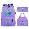 Demon Hunters Printed Children's Backpack Three-piece Campus Fashion Primary and Secondary School Students Large Capacity School Bag