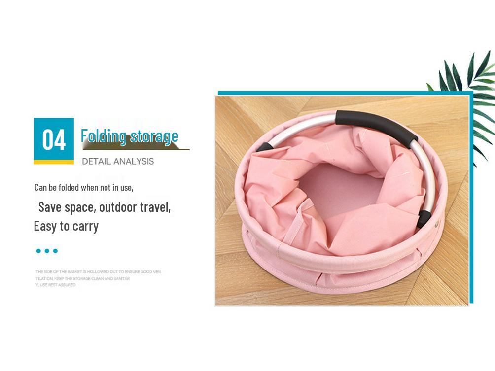 Multifunctional Foldable Basket: Outdoor, Beach, Bathroom, Household, Mother & Baby Storage