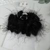 High-Grade Large Tassel Feather & Cloud Bubble Hair & Shark Claw Clips