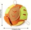 Interactive Dog Toy, Scented Sound Puzzle Ball with Three Handles, Plush Stress Relief Toy, for Medium Breeds, Machine Washable, No Charging Needed
