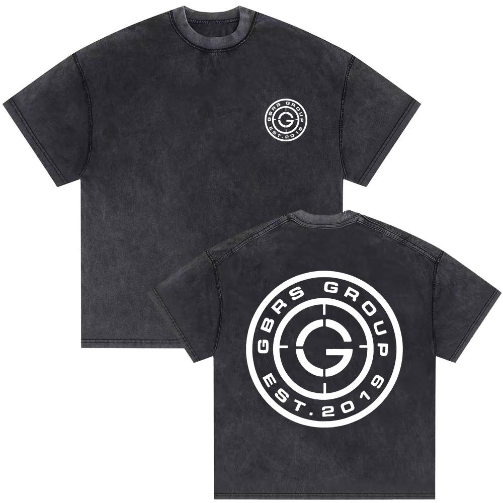 Washed Vintage Forward Observations Group Tshirt Skeleton Graphic Tees Mens Cotton Oversized Tshirt Male Gothic Punk T Shirts