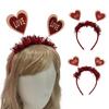 Woman Teens Tinsel Valentines Headband Hair Hoop Girls Banquet Party Hairband