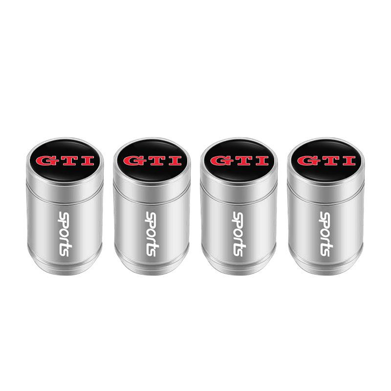 4Pcs Volkswagen Valve Cap Alloy Dust Cover Car Tire Accessories For VW Polo Golf GTI CC Tiguan Arteon Passat Jetta Touareg ID.3